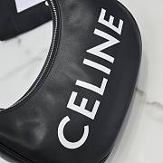 Celine Ava Logo Black Calfskin Leather Bag - 6