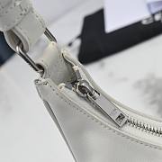  Celine Ava Logo White Calfskin Leather Bag - 4