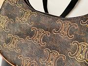 Celine Ava Embroidery Tan Calfskin Leather Bag - 3