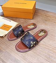 Louis Vuitton Monogram Lock It Flat Mules - 1