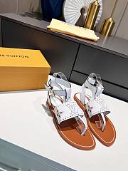 Louis Vuitton White Lock It Flat Sandals - 2