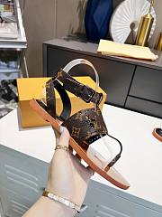 Louis Vuitton Brown Lock It Flat Sandals - 3