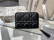 Dior black short zipper wallet - 4