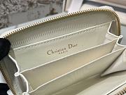 Dior white short zipper wallet - 3