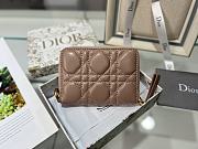 Dior beige short zipper wallet - 3