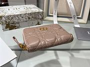 Dior beige short zipper wallet - 2