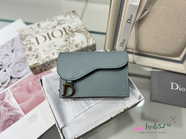 Dior blue short wallet - 1