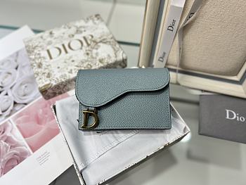 Dior blue short wallet