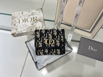 Dior monogram short wallet