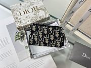 Dior monogram zipper wallet - 1