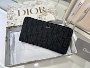 Dior black monogram long wallet - 1