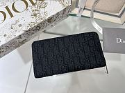 Dior black monogram long wallet - 4