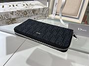 Dior black monogram long wallet - 2