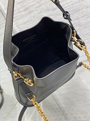 Dior C'est Golden Saddle CD-Embossed Black Calfskin Bag - 3