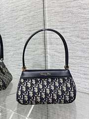 Dior Key Oblique Jacquard Blue Bag - 5