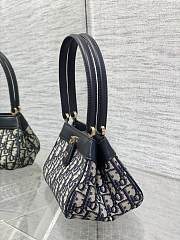 Dior Key Oblique Jacquard Blue Bag - 3