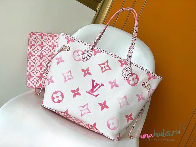 Louis Vuitton New Neverfull MM Rose M22980 Bag - 1