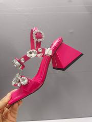 DOLCE & GABBANA Stone Embellished pink heeled Sandals - 6