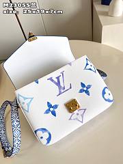 Louis Vuitton New Pochette Métis MM Blue Leather M23055 Bag - 3