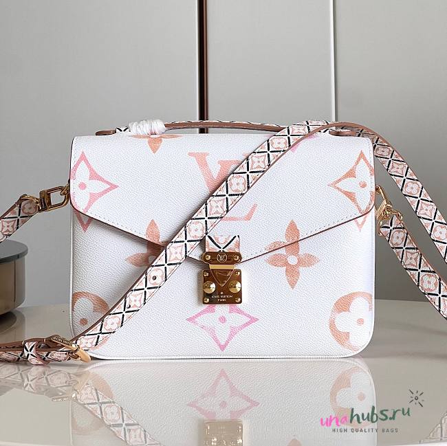 Louis Vuitton New Pochette Métis MM Beige Leather M23055 Bag - 1