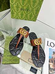 Gucci Double G thong black sandal 04 - 4