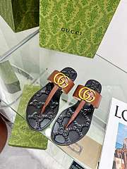 Gucci Double G thong black sandal 04 - 2