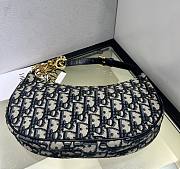 Dior CD Lounge Blue Oblique Jacquard Bag - 5