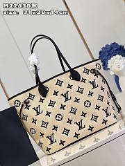 Louis Vuitton Neverfull MM Beige Bag  - 5