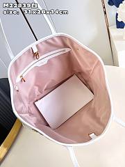 Louis Vuitton Neverfull MM White Bag - 3