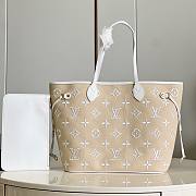 Louis Vuitton Neverfull MM White Bag - 1