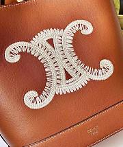 Celine Small Cuir Triomphe Embroidery Bucket - 2