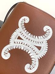 Celine Triomphe Embroidery Shoulder Bag - 2