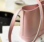 Celine Small Cuir Triomphe Embroidery Pink Bucket - 6