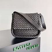 Bottega Veneta Cobble Black Shoulder Bag - 1