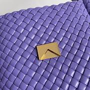 Bottega Veneta Cobble Black Shoulder Purple Bag - 3