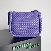 Bottega Veneta Cobble Black Shoulder Purple Bag - 6