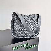 Bottega Veneta Cobble Gray Shoulder Bag - 1