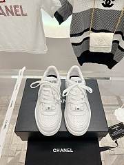 Chanel 23A White Leather Shoes - 6