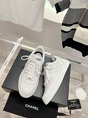 Chanel 23A White Leather Shoes - 5