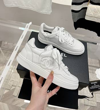 Chanel 23A White Leather Shoes