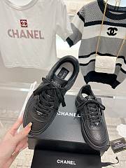 Chanel 23A Black Leather Shoes - 5