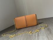 Fendi Logo Lettering Chain-link brown Wallet - 5