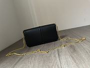 Fendi Logo Lettering Chain-link black Wallet - 6