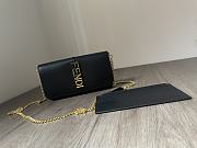 Fendi Logo Lettering Chain-link black Wallet - 4