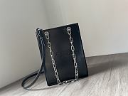 Fendi pack small black leather shopper bag - 1