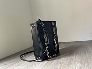 Fendi pack small black leather shopper bag - 3