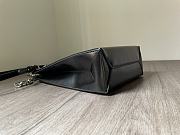 Fendi pack small black leather shopper bag - 5