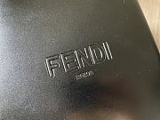 Fendi pack small black leather shopper bag - 6