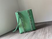 Fendi pack small green leather shopper bag - 1