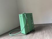 Fendi pack small green leather shopper bag - 2